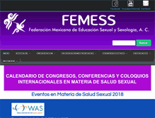 Tablet Screenshot of femess.org.mx